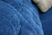 beautiful blue sofa with nice texture